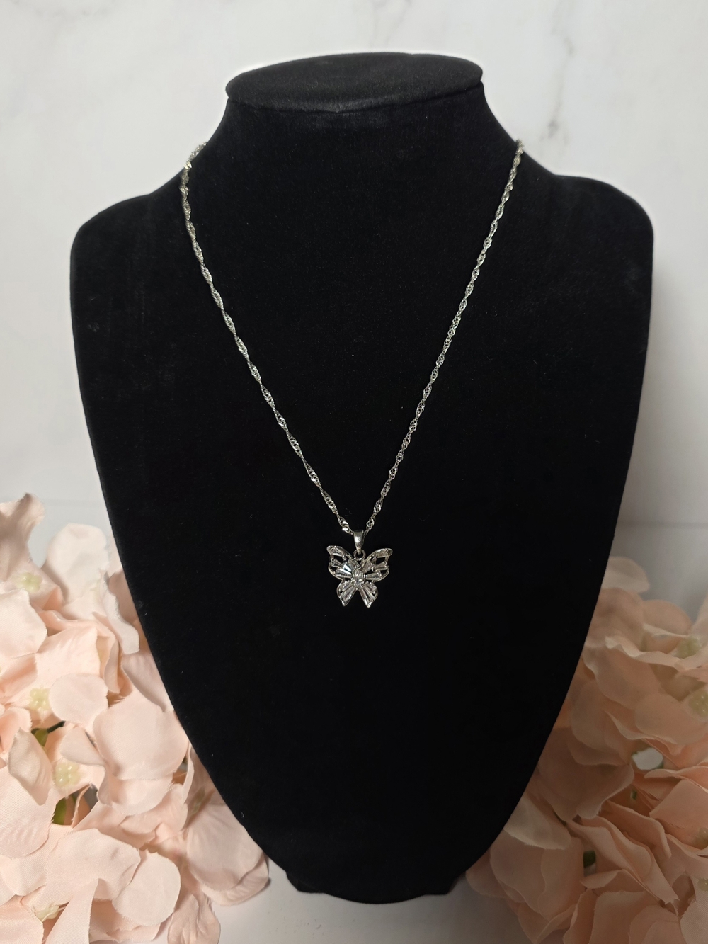 Forever 21 - Silver Butterfly Pendant Necklace
